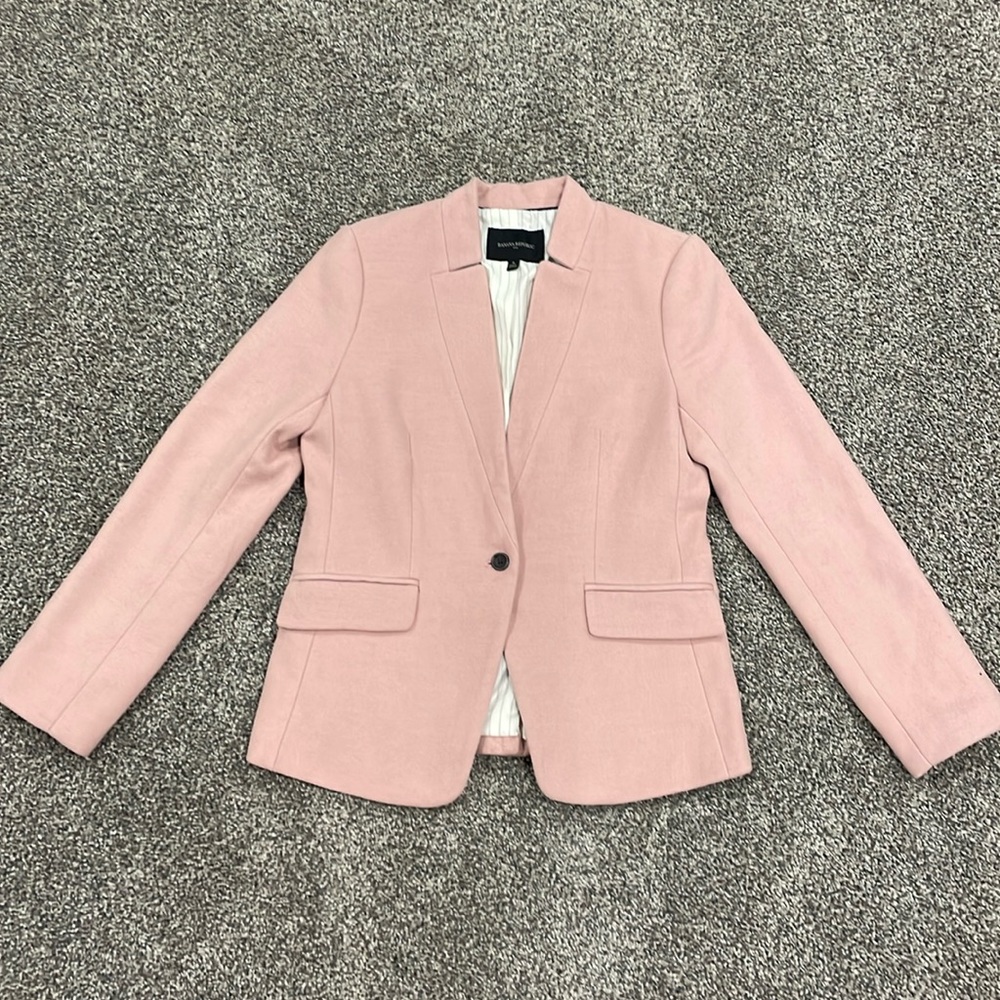Banana Republic Women’s Pink Wool Blazer US 8